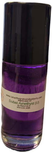 Compare aroma to Dubai Amethyst by Bond no.9 1.3oz Large Roll On Bottle perfume cologne fragrance body oil. Alcohol-Free (Unisex)