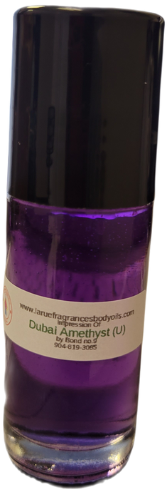 Our Impression of Dubai Amethyst Bond no.9 1.3oz Large Roll On Bottle perfume cologne fragrance body oil. Alcohol-Free (Unisex)