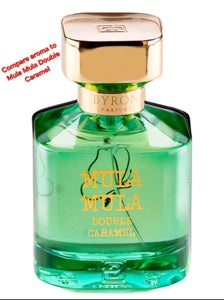 Compare aroma to Mula Mula Double Caramel by Byron Parfums women men type 1/3oz roll-on bottle perfume cologne fragrance body oil. Alcohol-Free (Unisex)