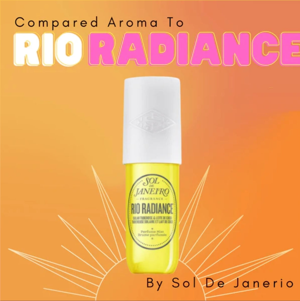 (Premium Fragrance) Rio Radiance by Sol De Janeiro 1/3oz roll on bottle women type perfume fragrance body oil. Alcohol free.