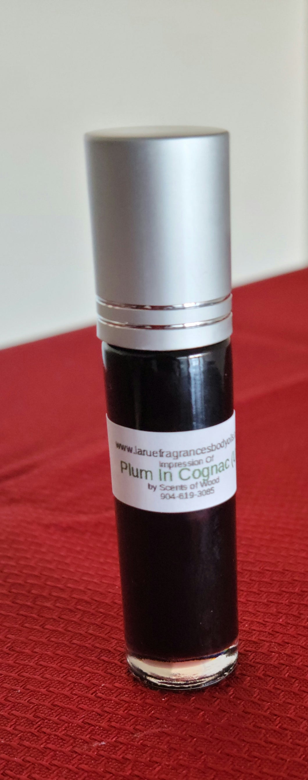 Our Impression Of Plum In Cognac by Scents Of Wood men women unisex fragrance 1/3oz roll on cologne perfume fragrance body oil. Alcohol Free
