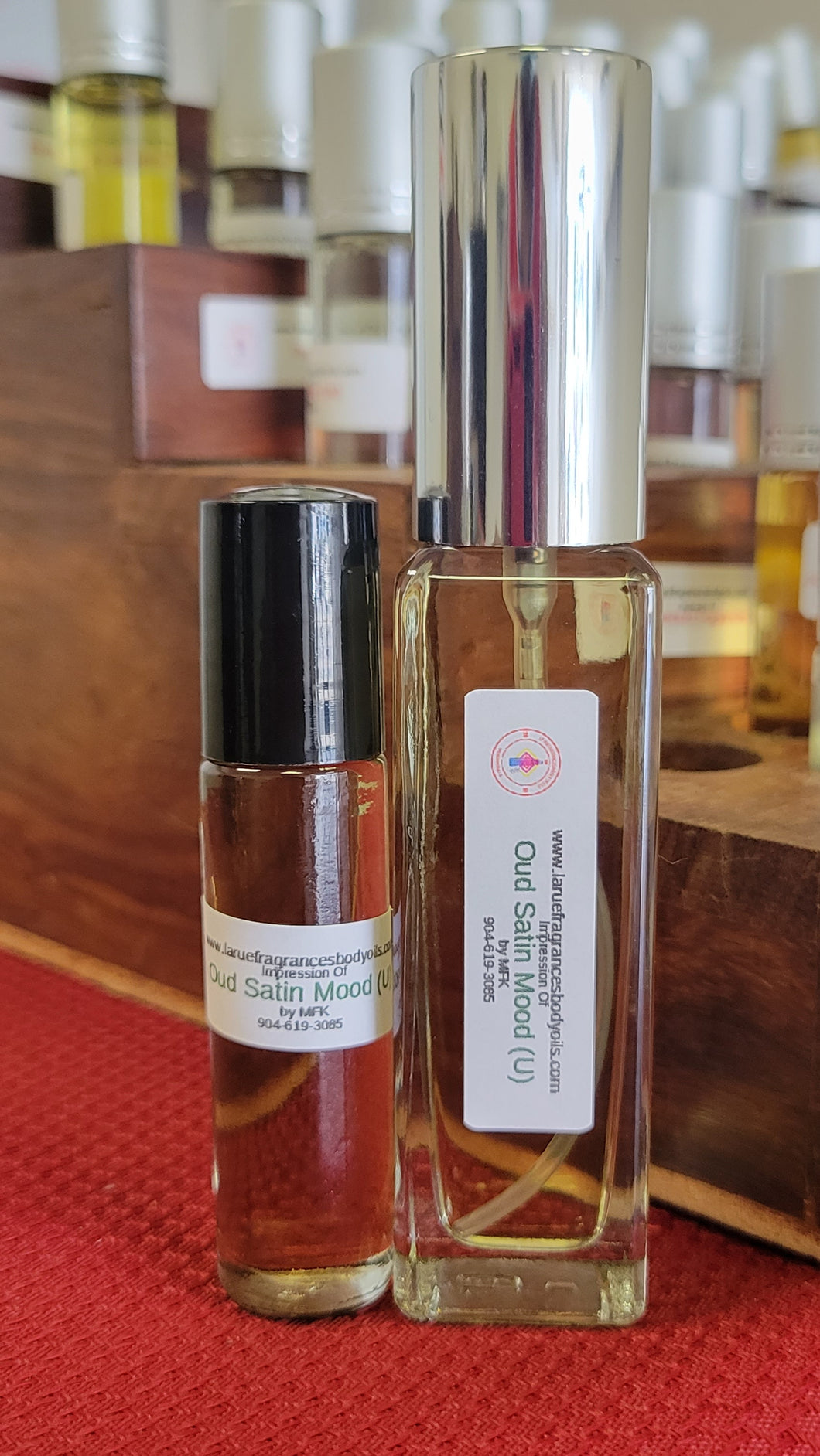 (Premium Fragrance) Our Impression of Oud Satin Mood by Maison Francis Kurkdjian women men unisex 1oz Concentrated Cologne/Perfume Fragrance Spray & 1/3oz roll on set (unisex)