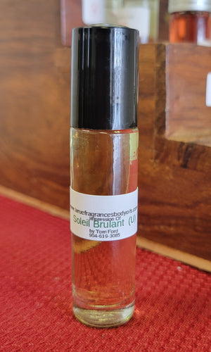 (Premium Fragrance) Our Impression of Soleil Brulant by Tom Ford women men unisex 1/3oz roll on perfume fragrance body oil. Alcohol free (unisex)