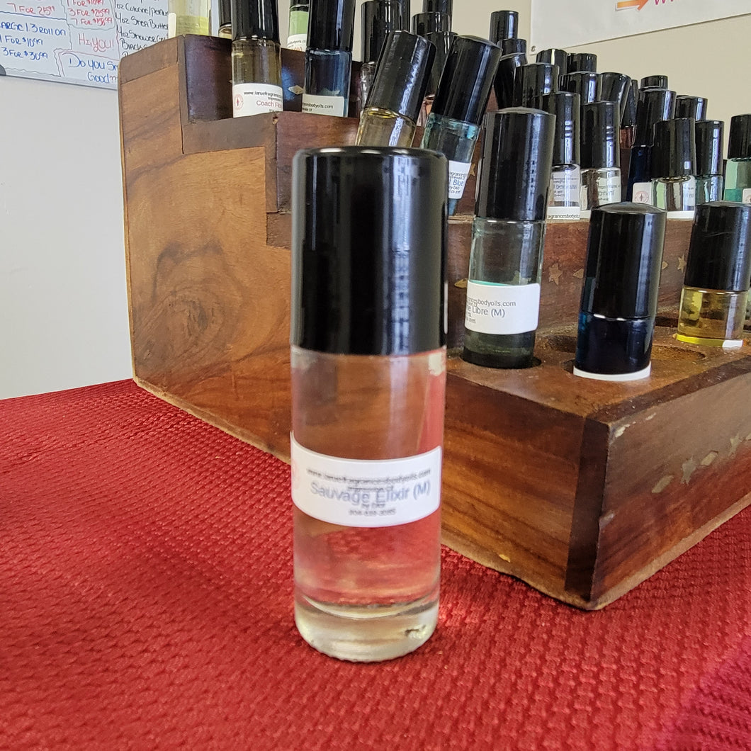 Our Impression of Sauvage Elixir by Dior 1.3oz Large Roll On men cologne fragrance body oil. Alcohol Free (Men)