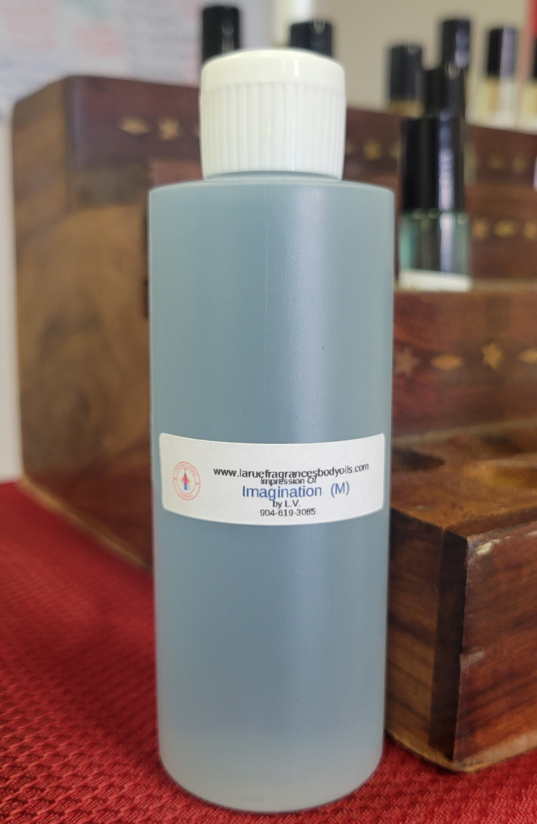 Our Impression of Imagination for men type 4oz flip top bottle cologne fragrance body oil. Alcohol-free