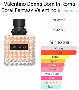 (Premium Fragrance) Our Impression of Valentino Donna Born In Roma Coral Fantasy by Valentino for women 1/3oz roll-on perfume fragrance body oil alcohol-free (women)